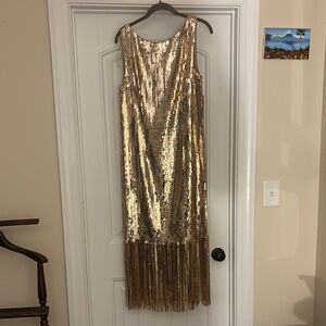 Nanette Lepore Gold Sequin Dress